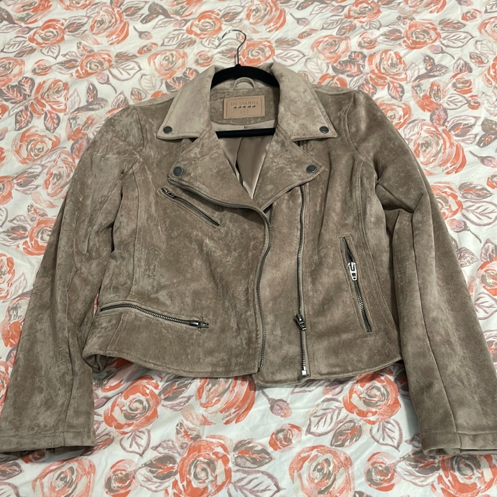 Blank NYC faux suede jacket size S